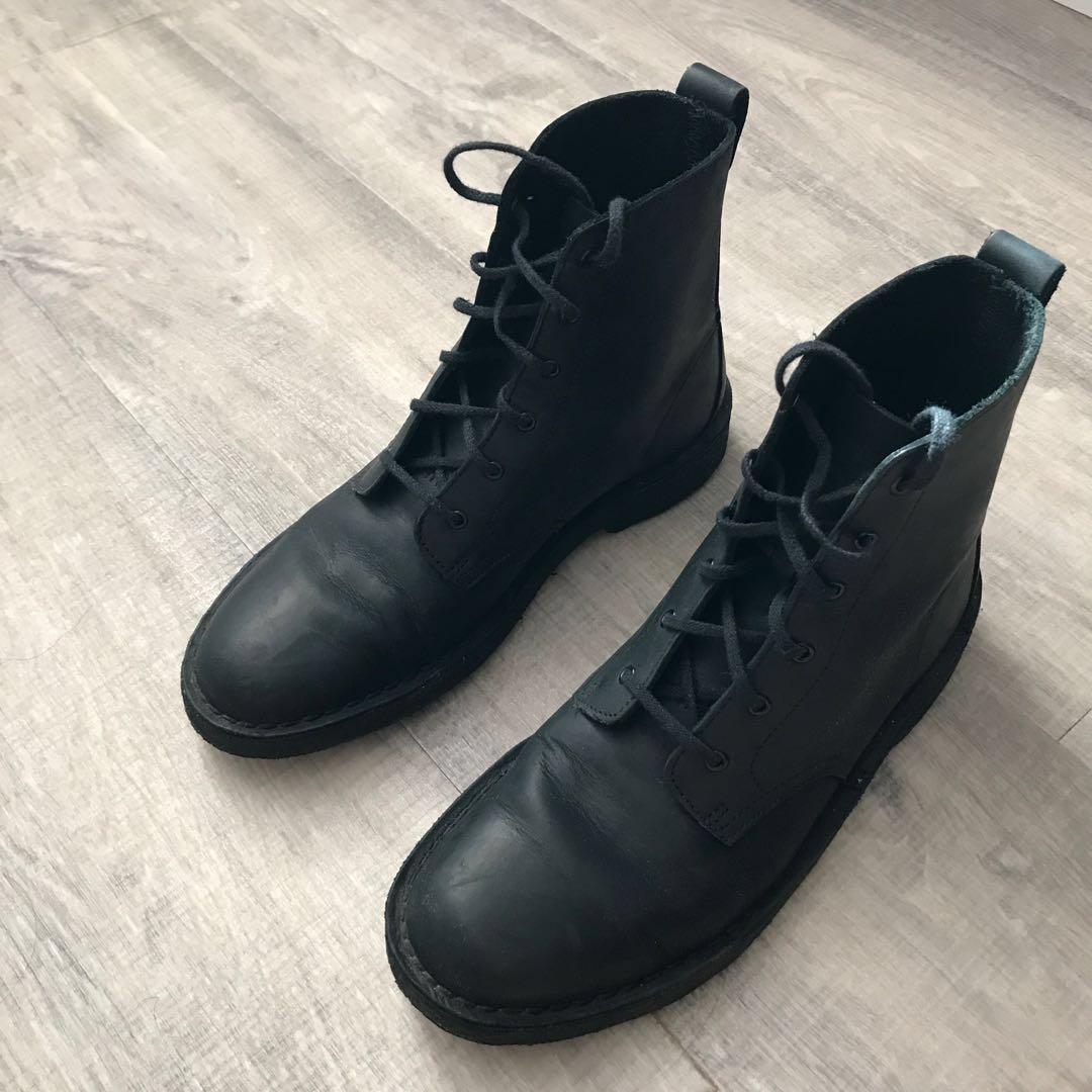 Clarks desert mali black deals