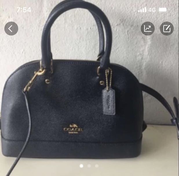dark blue coach bag