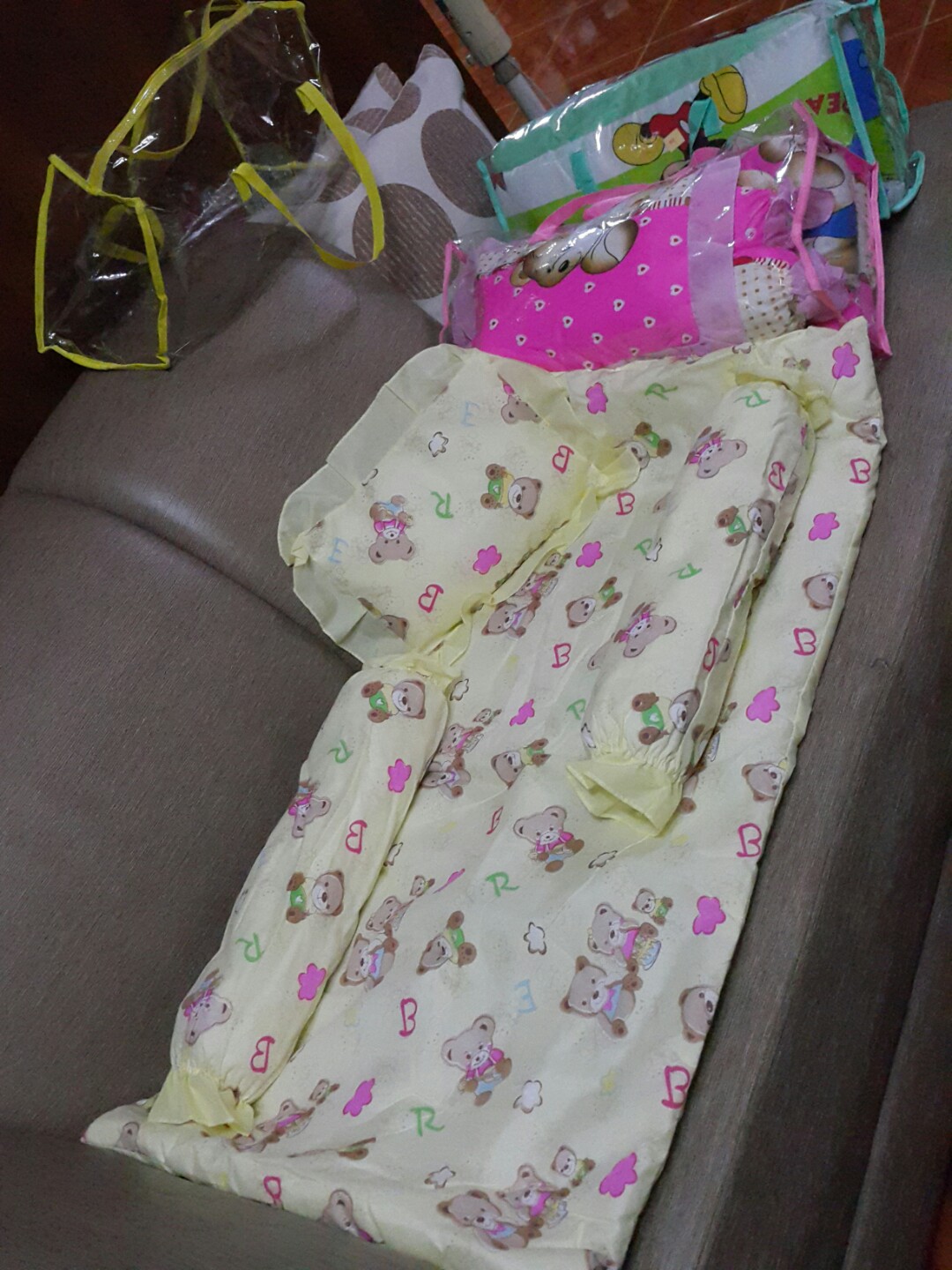 Crib Set For Babies Blanket Pillows Infant Newborn Toddler Kids