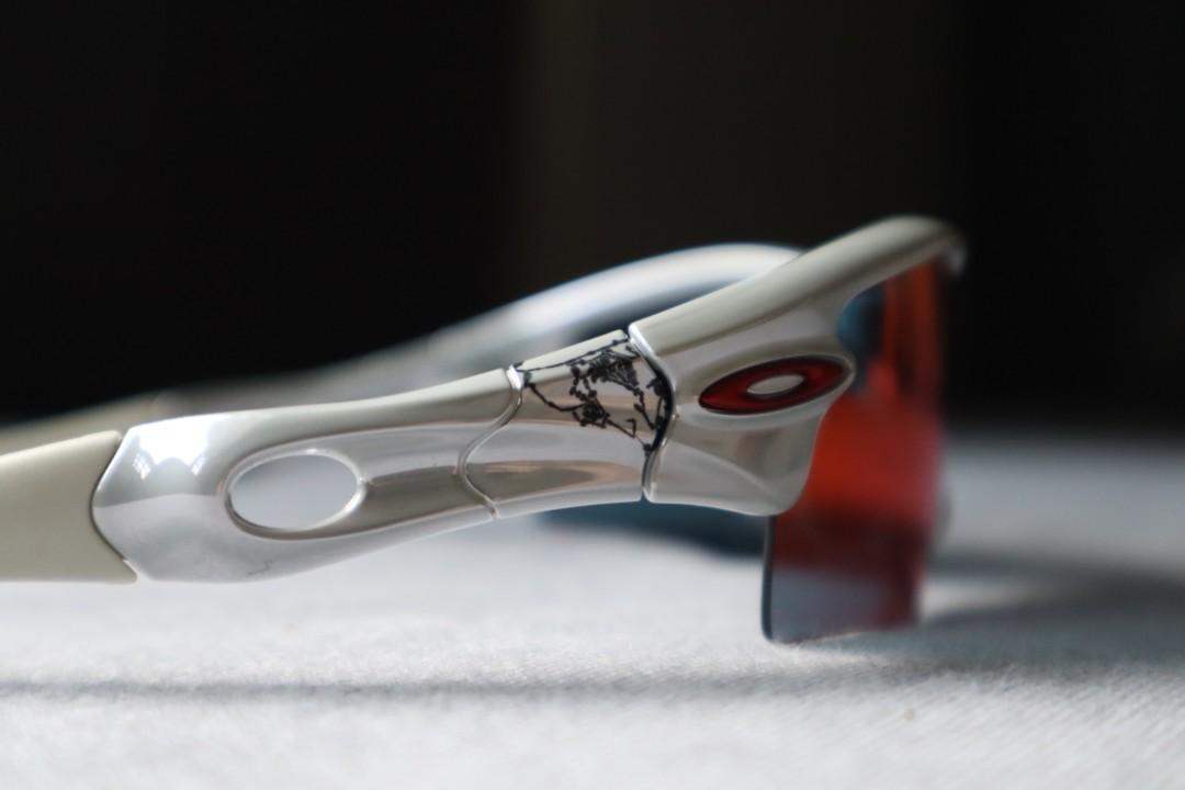 Custom Oakley Radar Path (Category: Sunglasses & Eyewear) located in Singapore. Submitted by xocial (Listing ID 213017993, Image 2). Description: Bought this a few years back for its custom release. For those who knows how custom works, you'd appreciate it's art from the flake change. Purchased at $380.