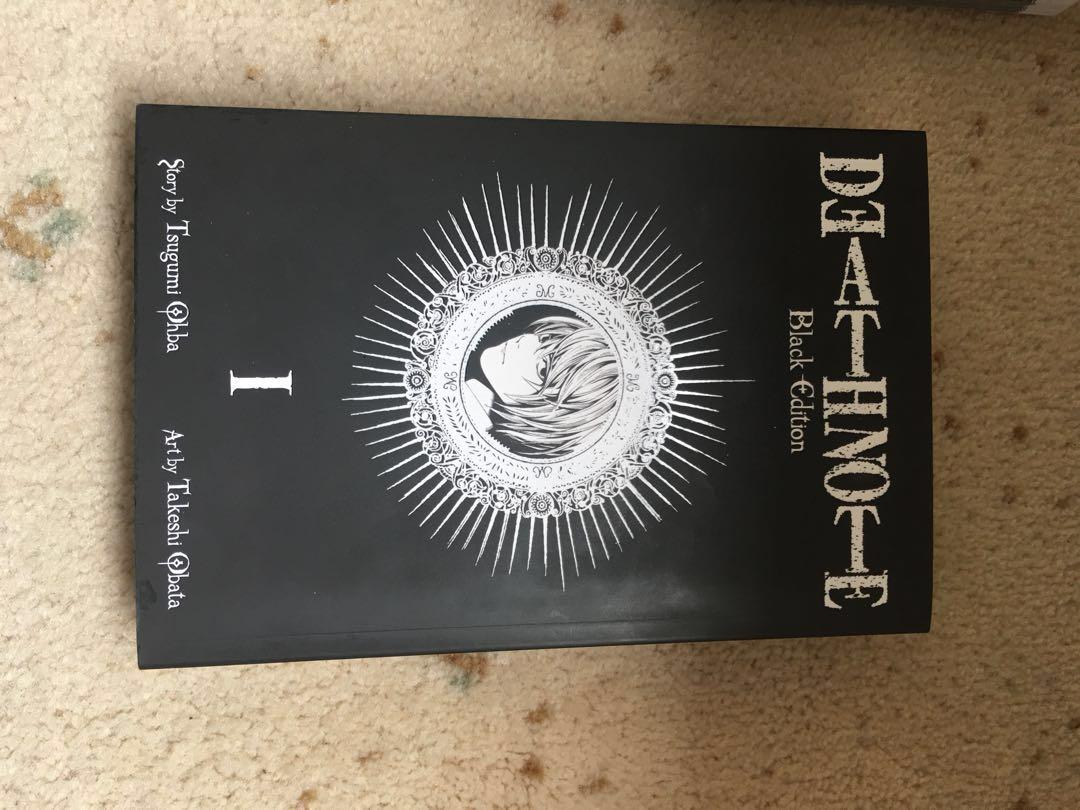 Death Note Black Edition Volume 1 2 Books Stationery Comics