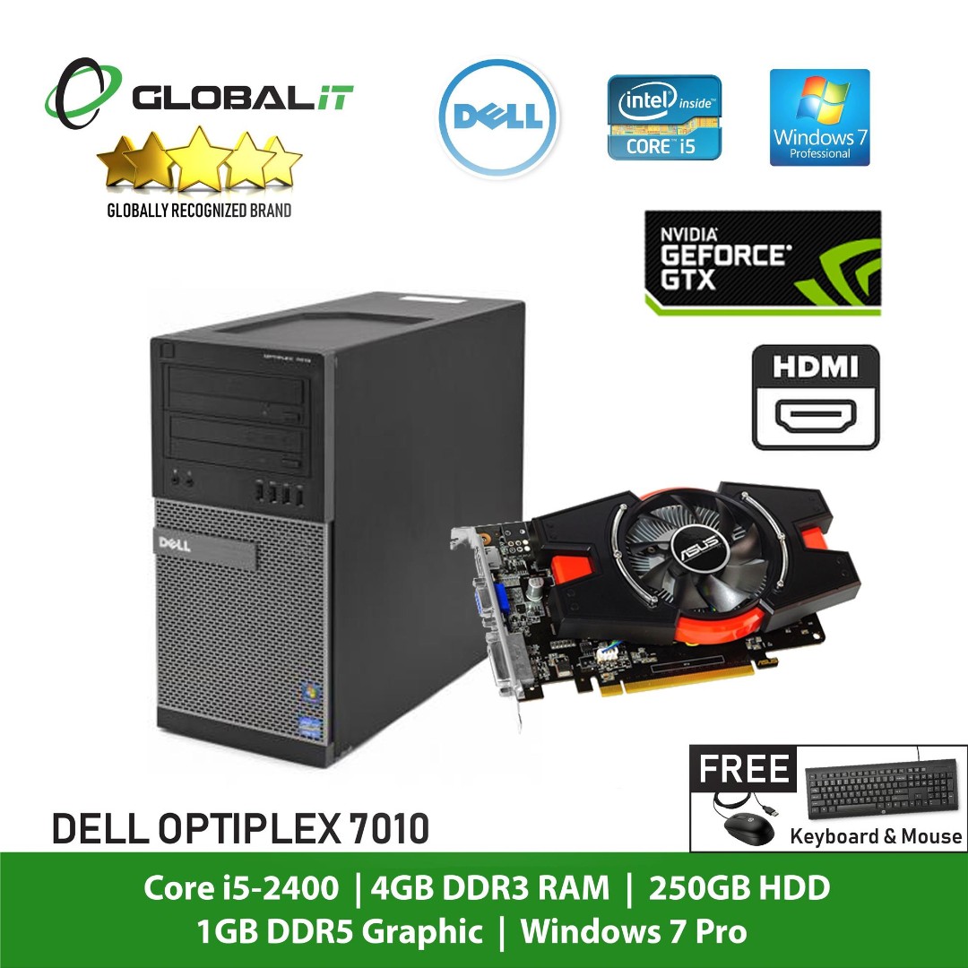 Dell Optiplex 7010 I5 Mt Gtx 650 1gb Ddr5 Refurbished Electronics Computers Desktops On Carousell