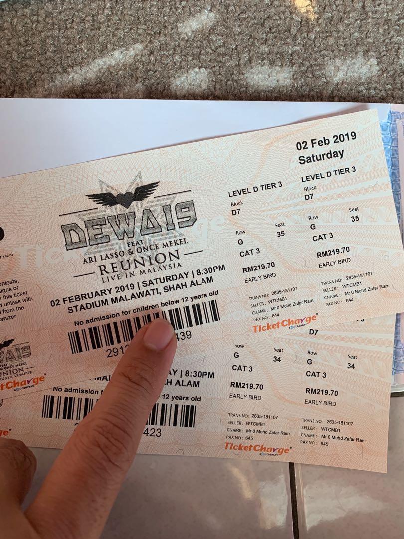 Dewa 19 Reunion Concert Tickets Vouchers Event Tickets On Carousell