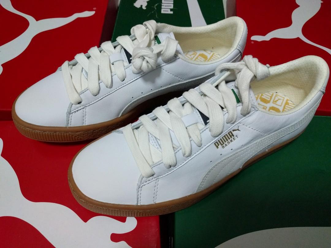Puma basket classic gum white on sale