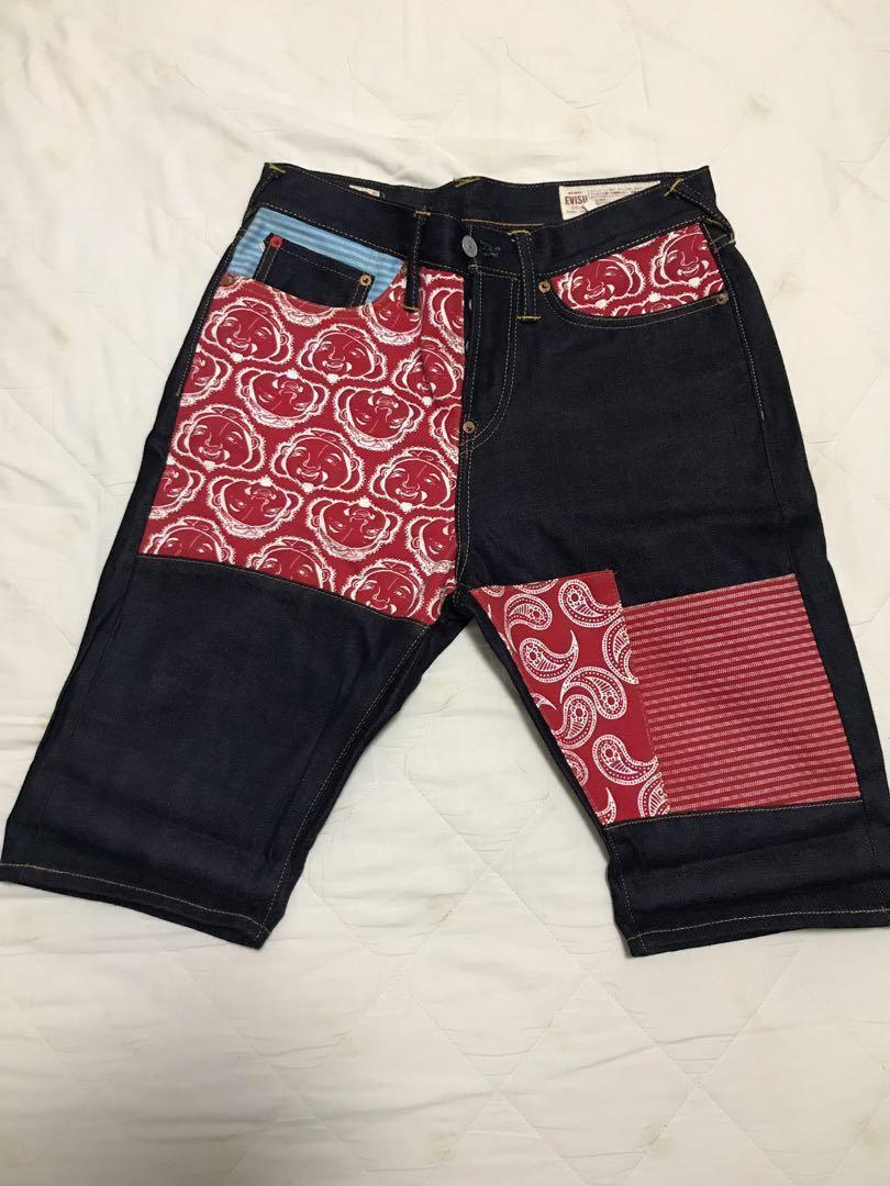 evisu jean shorts