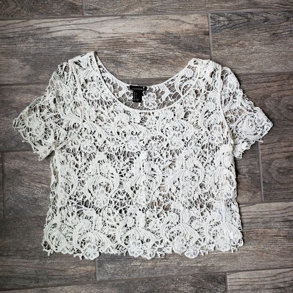 crochet lace crop top