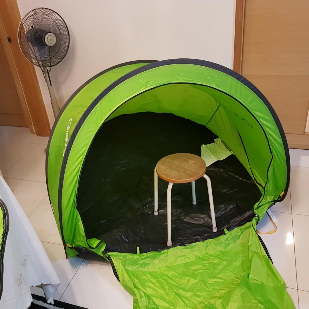 Freestanding Tent QUECHUA 2 seconds XL pop up camping shelter with door