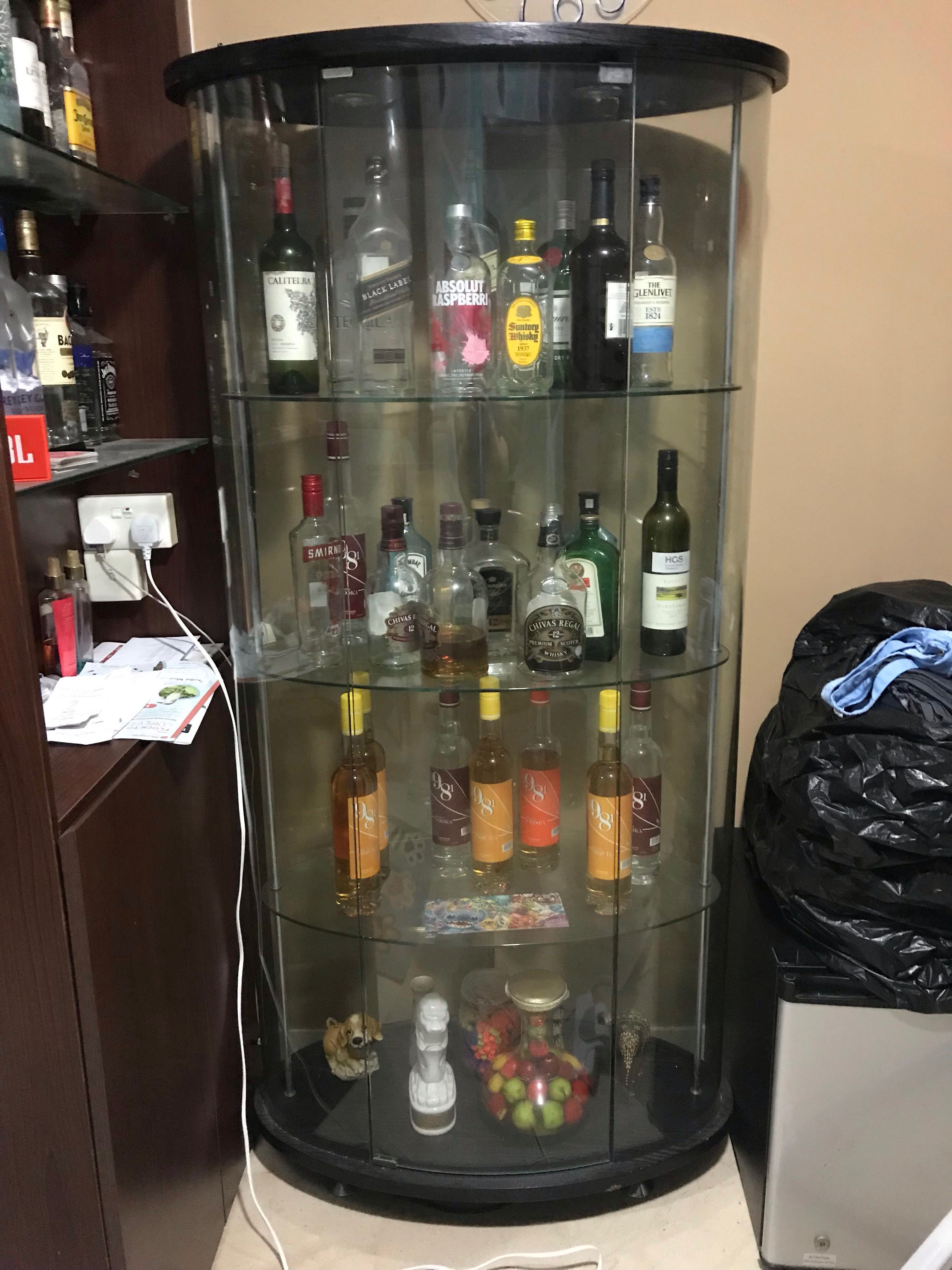 Glass Display Cabinet Furniture Shelves Drawers On Carousell