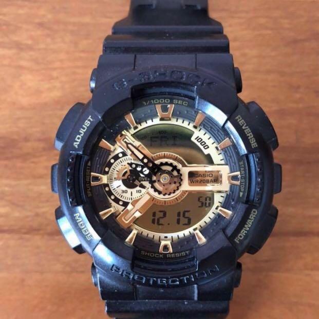 g shock golden colour watch