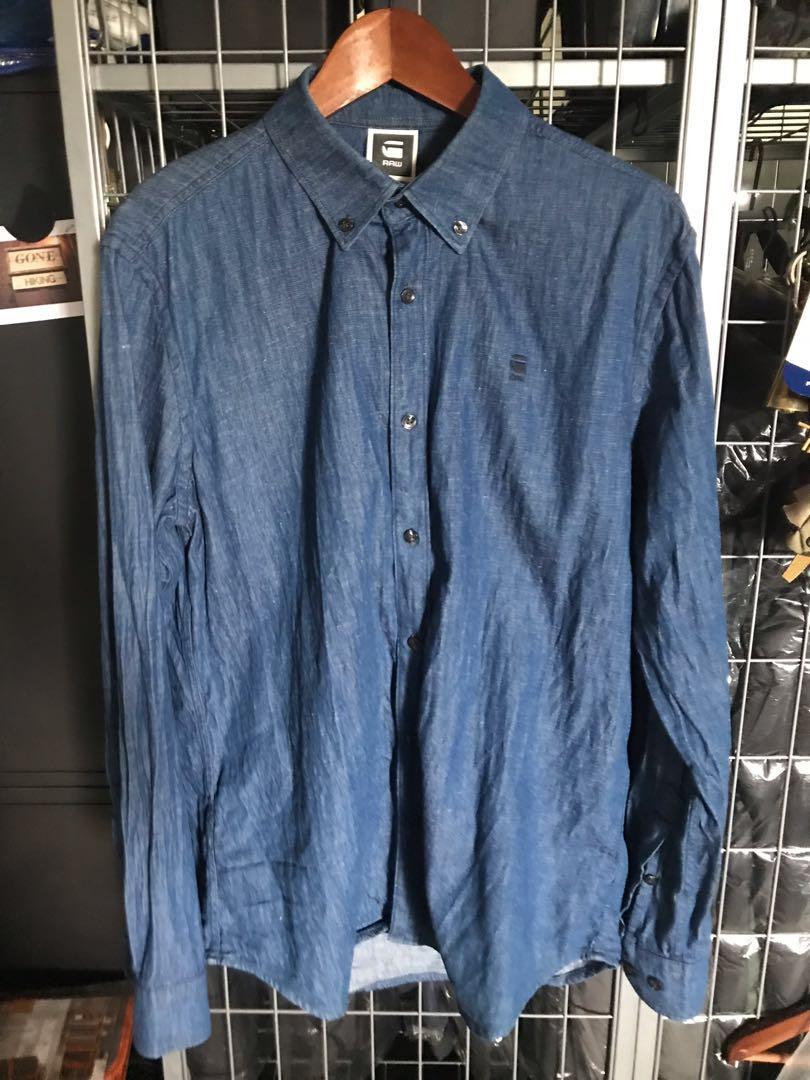 g star denim shirts