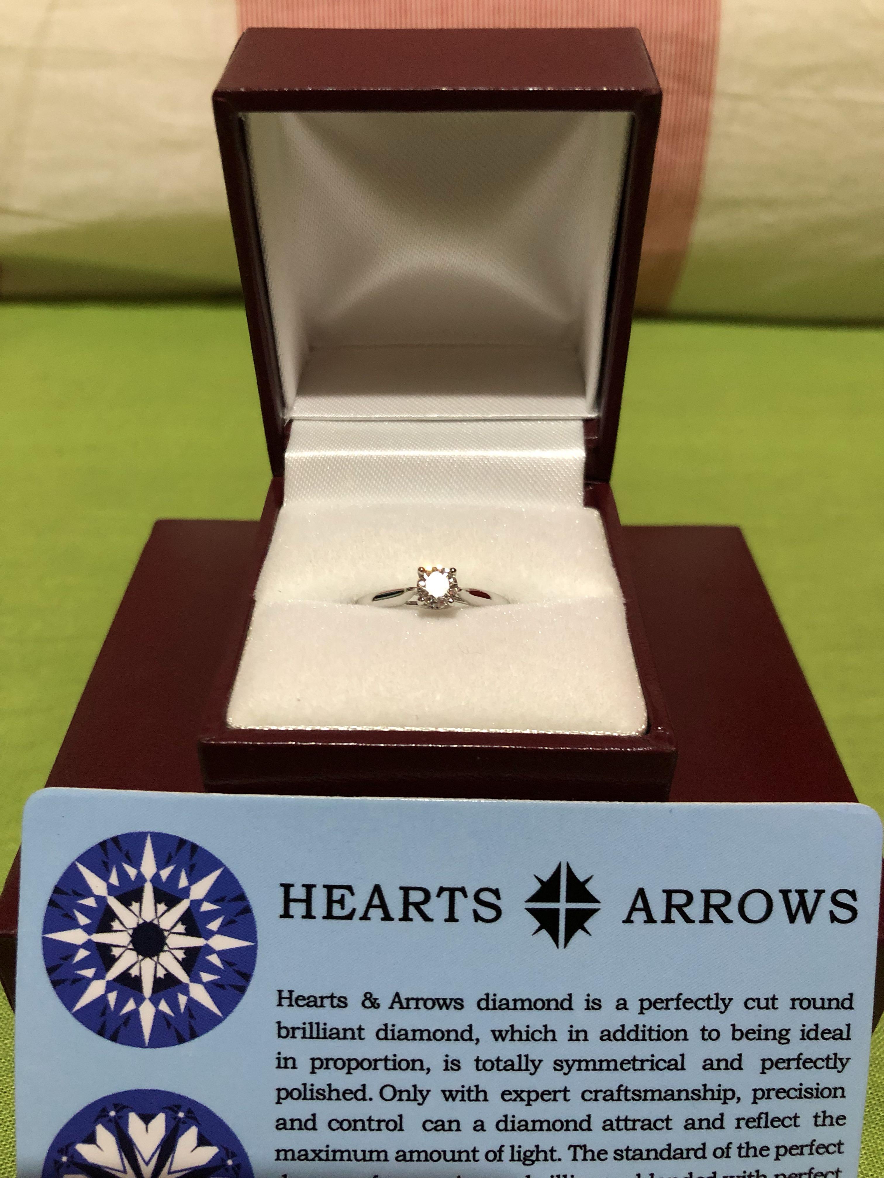 Rush Hearts and Arrows Engagement Ring Luxury Accessories on