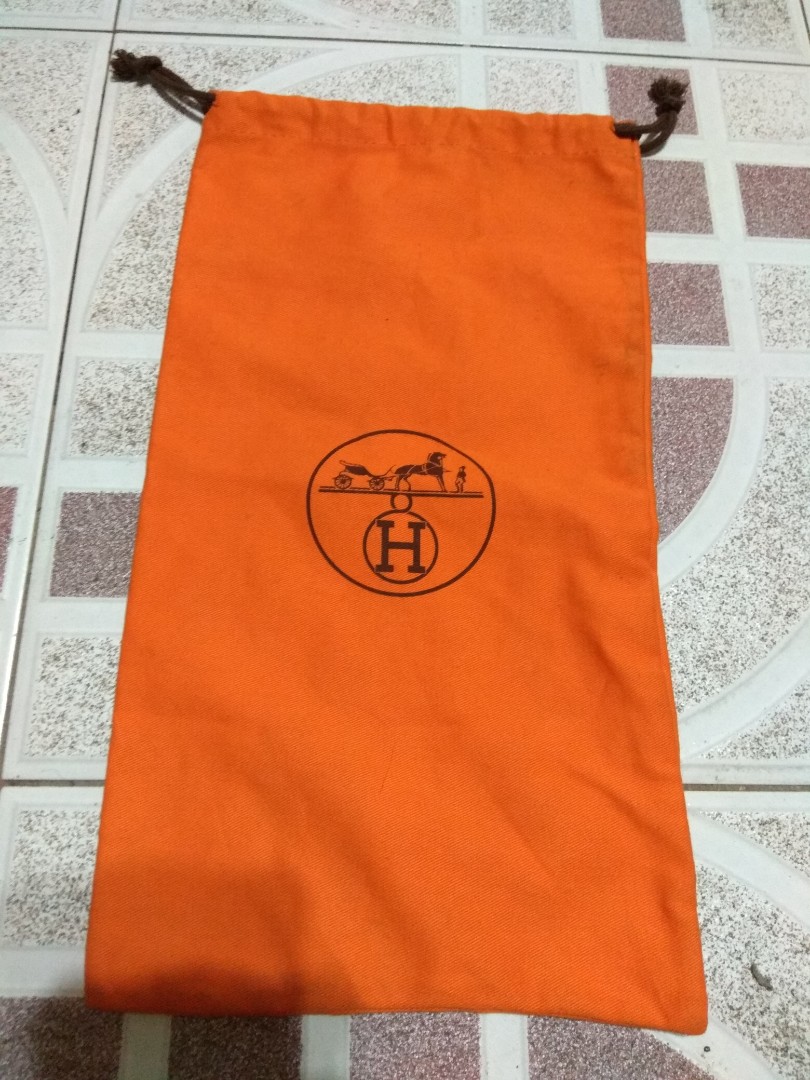 hermes orange dust bag