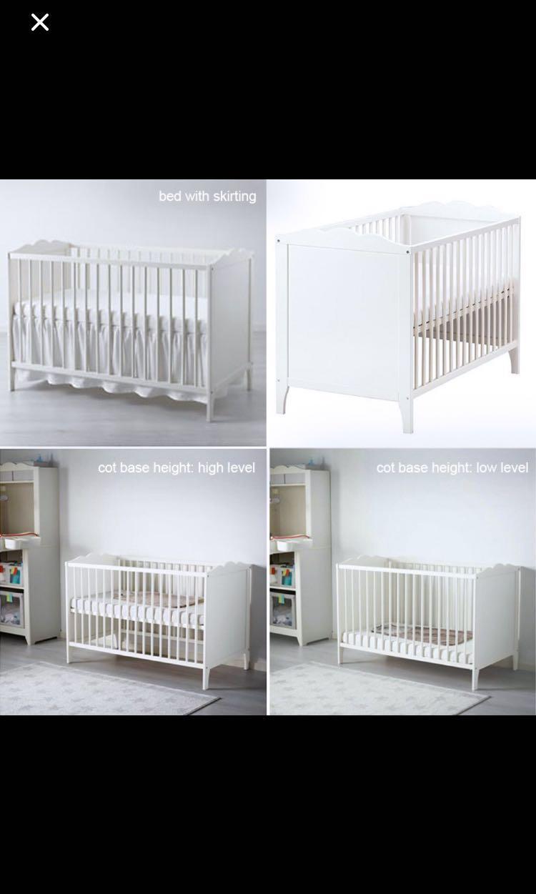Ikea Baby Cot Hensvik, Babies & Kids, Baby Nursery & Kids Furniture