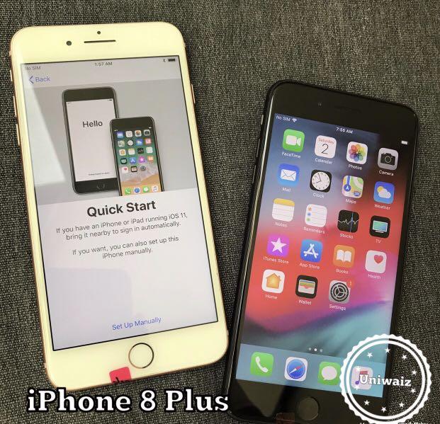 iPhone 8 Plus 64gb original semi factory unlocked (Category: iPhone 8 Series) located in Mandaluyong City. Submitted by uniwyse (Listing ID 213006706, Image 2). Description: condition 98% smoothness no dent. 100% good condition NO DEAD PIXEL NO DEFECT NO HISTORY OF REPAIR NO ICLOUD ISSUE, NOT FAKE ✅100% Original iPhone, Money Back Guarantee if proven fake 💰 ✅any sim capable not refurbished and never been open or history of repair, kaya sigurado 