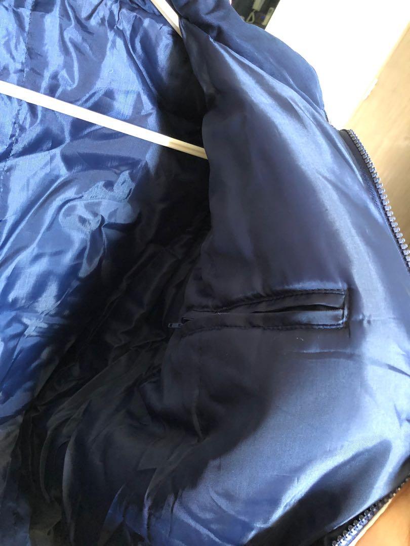 Jacket (Category: Sleeveless) located in Singapore. Submitted by buddyjan (Listing ID 212942919, Image 5). Description: Shoulder 56cm Chest 63cm Length of jacket 68cm Dual layer with padded shoulders .