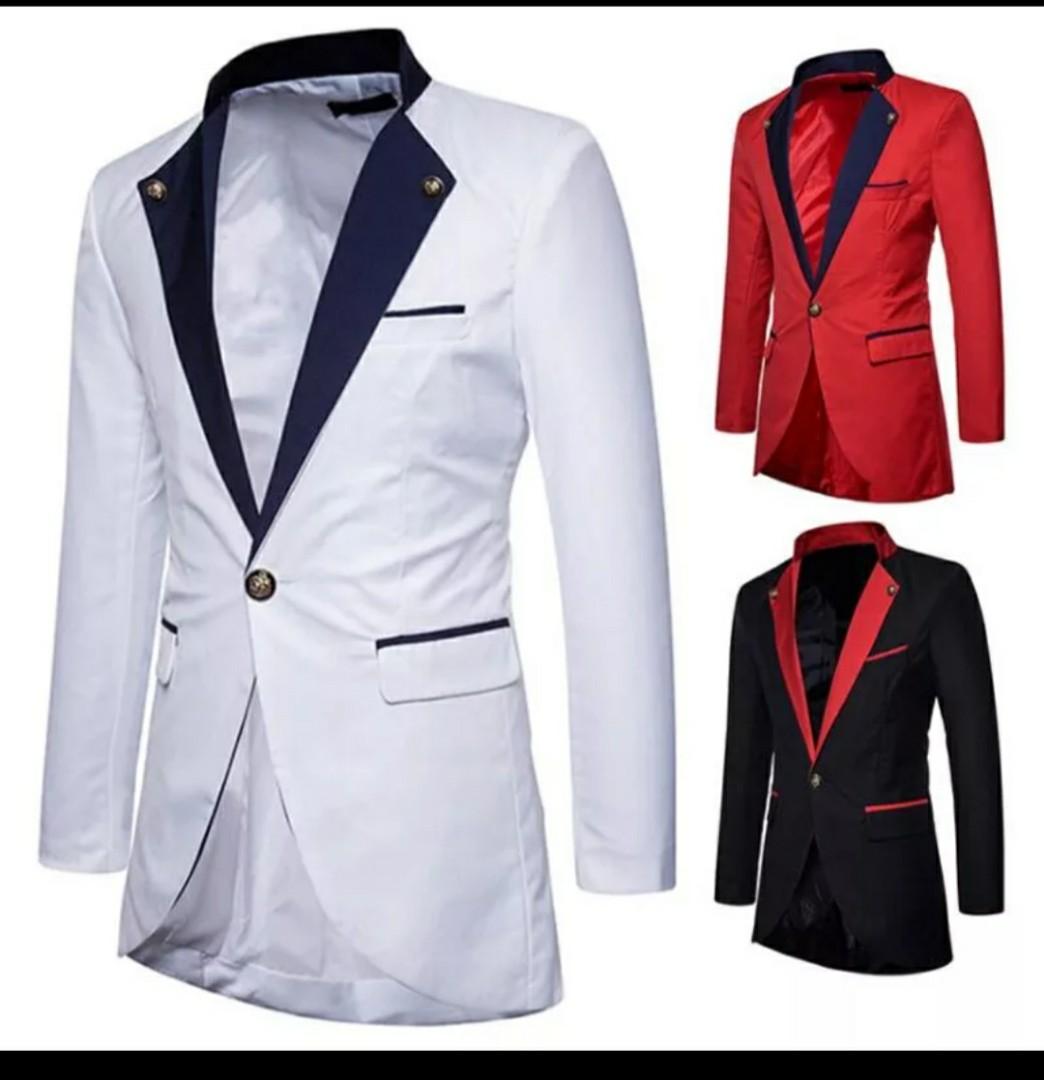 Red and clearance white blazer