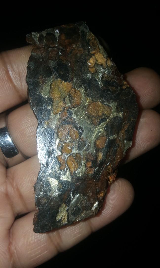 Sold Meteorite Kenya Pallasite Olivine Besi Dan Batu Tahi Bintang Men S Fashion Accessories Others On Carousell