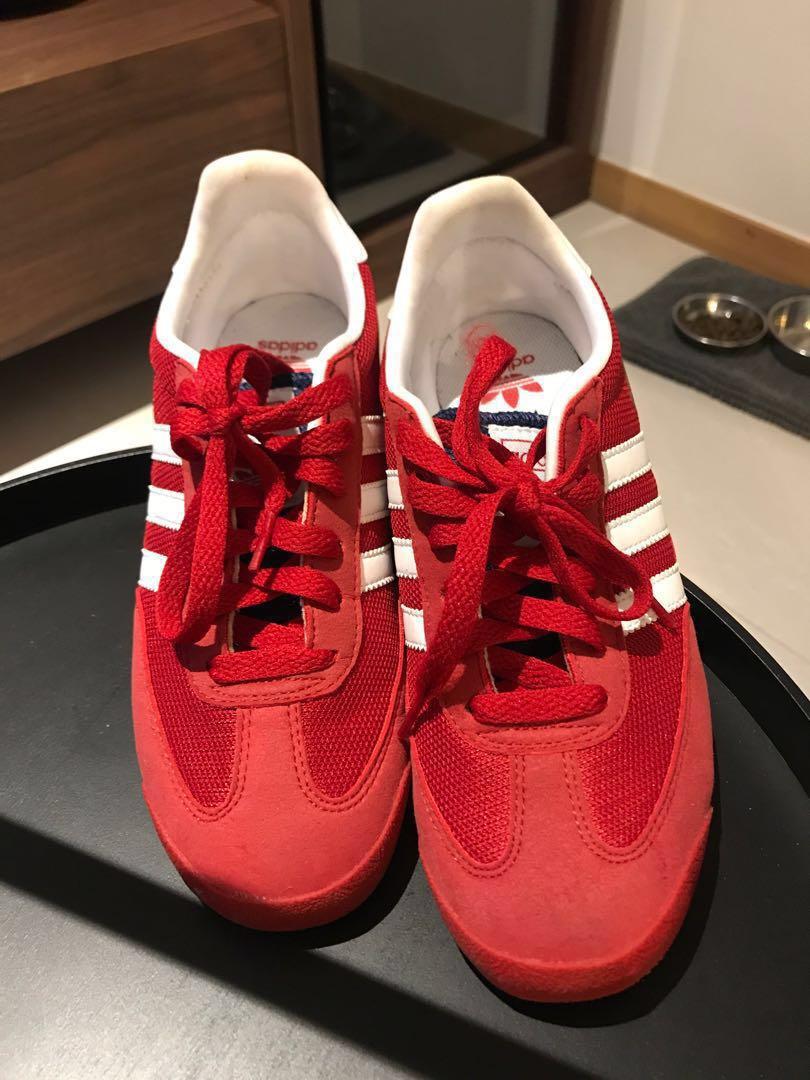 Moving out Adidas original dragon red sneakers, Women's Fashion, Footwear, Sneakers on Carousell