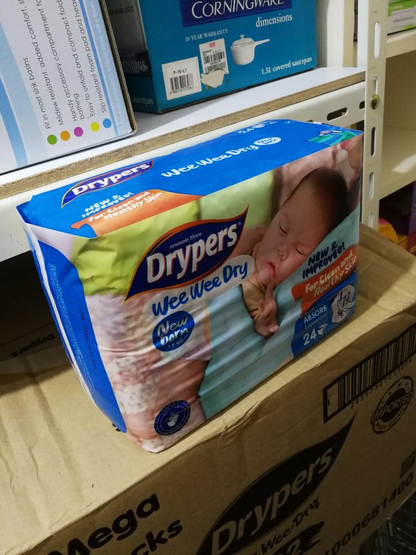 Newborn Drypers Wee Wee Dry Nb Babies Kids Nursing Feeding On Carousell