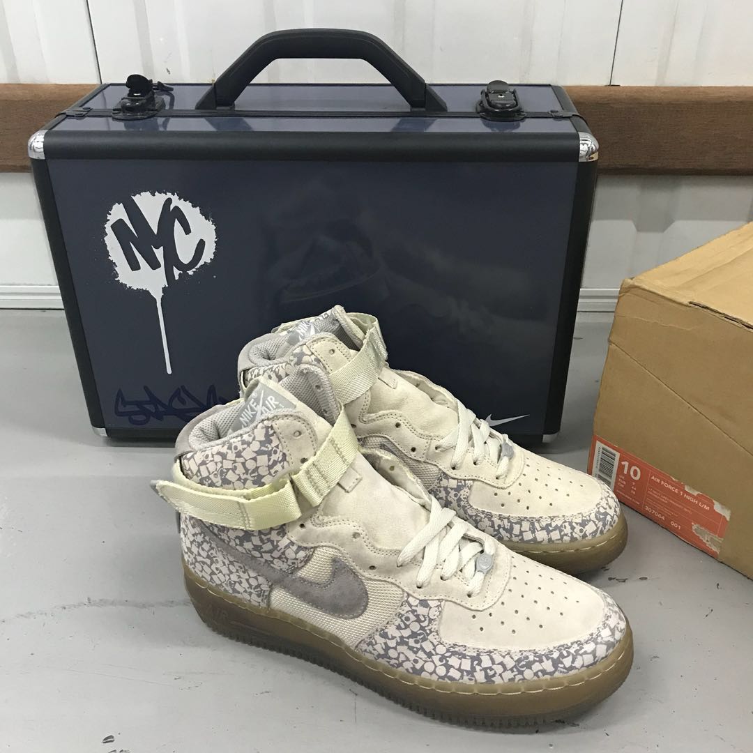 Nike Air Force 1 High Stash Vintage 2003 NYC US 10 off white
