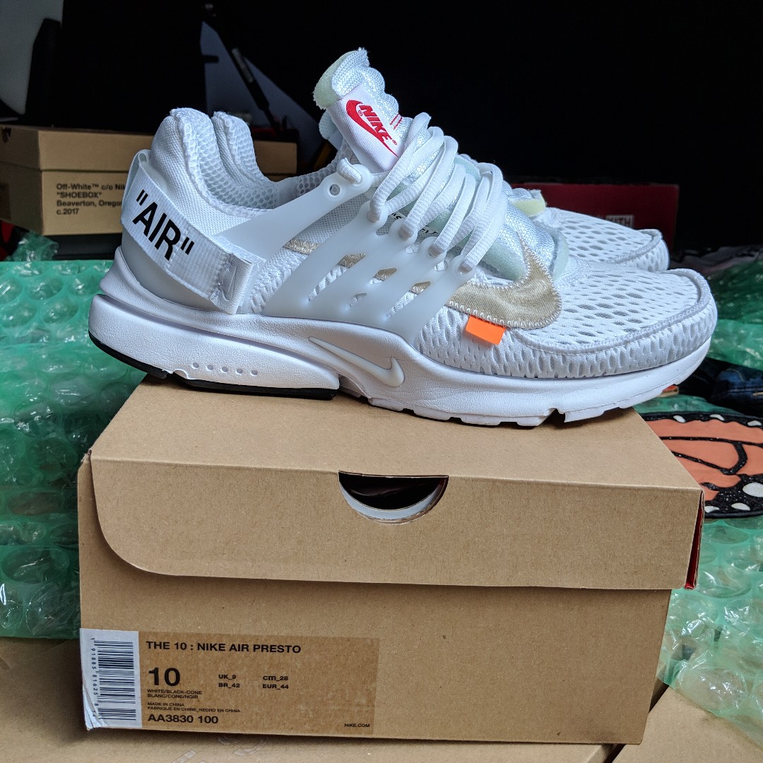 off white air presto white