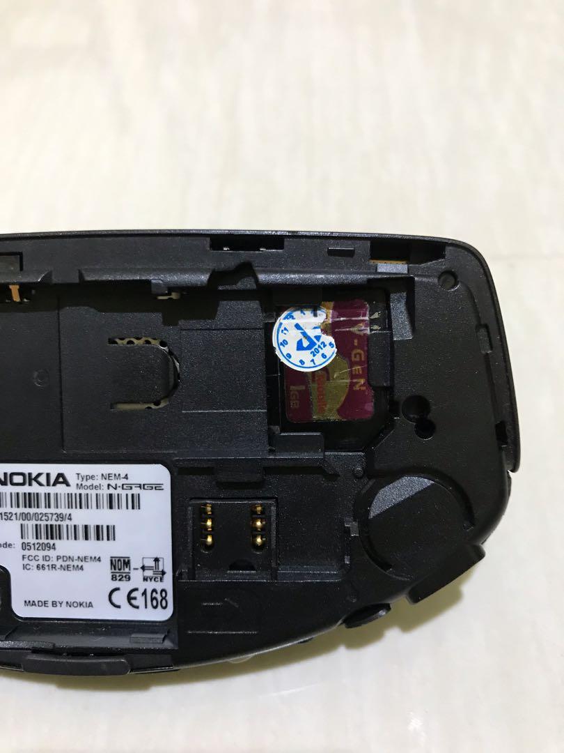 Nokia N Gage Klasik Ngage QD Memory Card MMC 1GB Full Games, Telepon