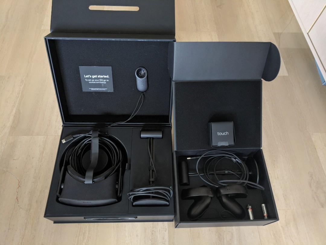Oculus Rift With Controller Box Oculus Rift with touch controllers, Computers & Tech, Parts ...