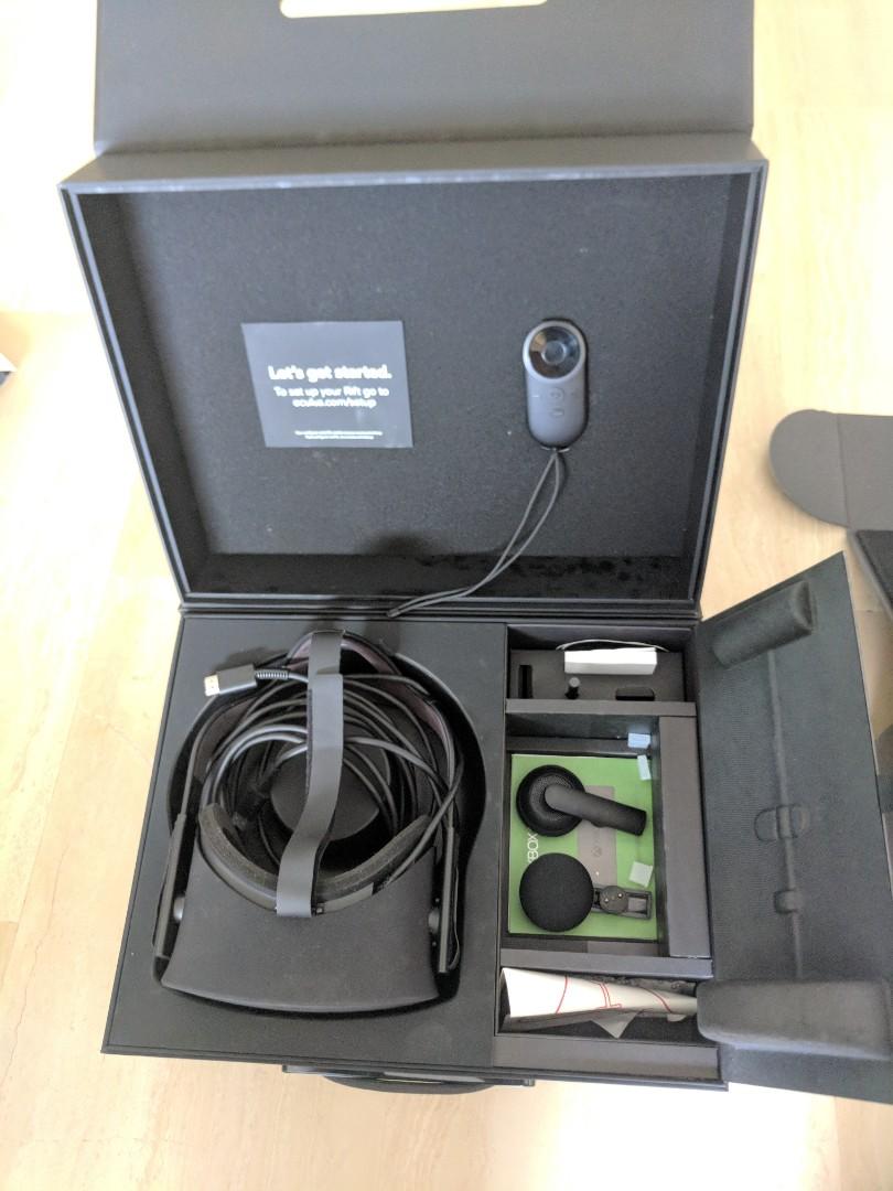 Oculus Rift With Controller Box Oculus Rift with touch controllers, Computers & Tech, Parts ...