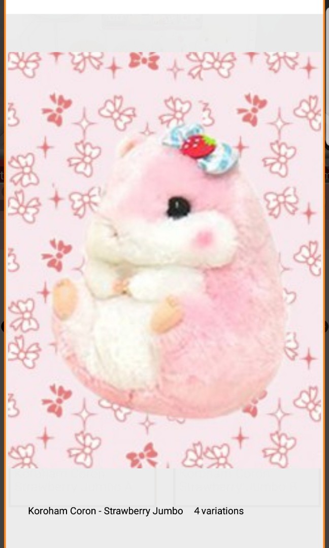 pink hamster plush