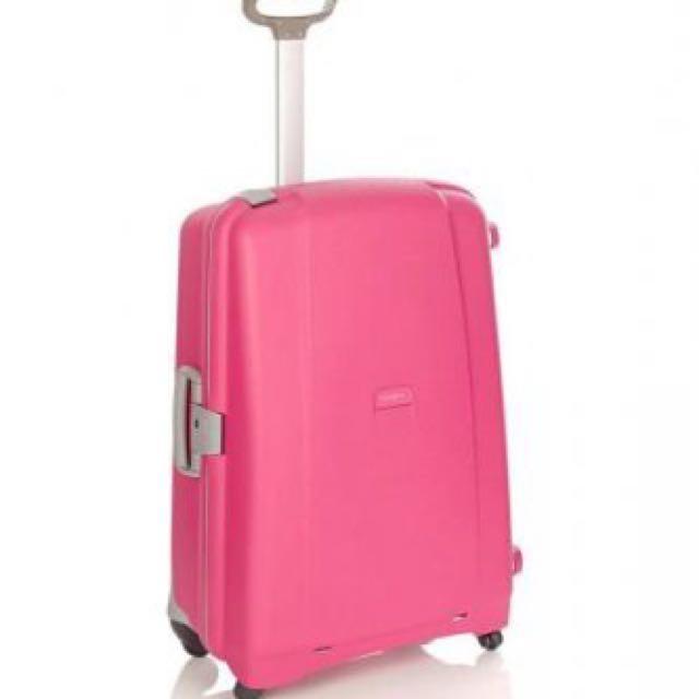 samsonite pink luggage