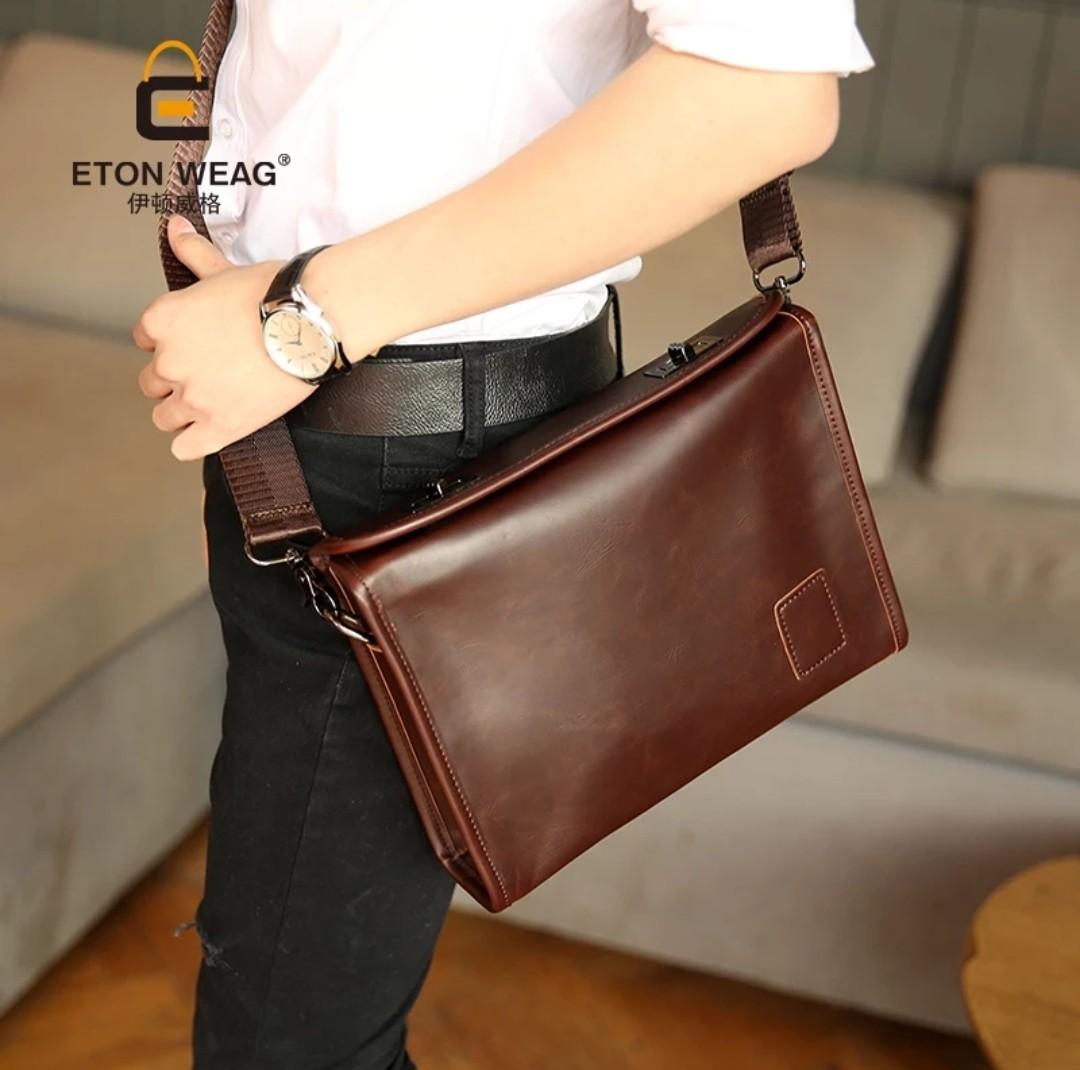 pu leather sling bag