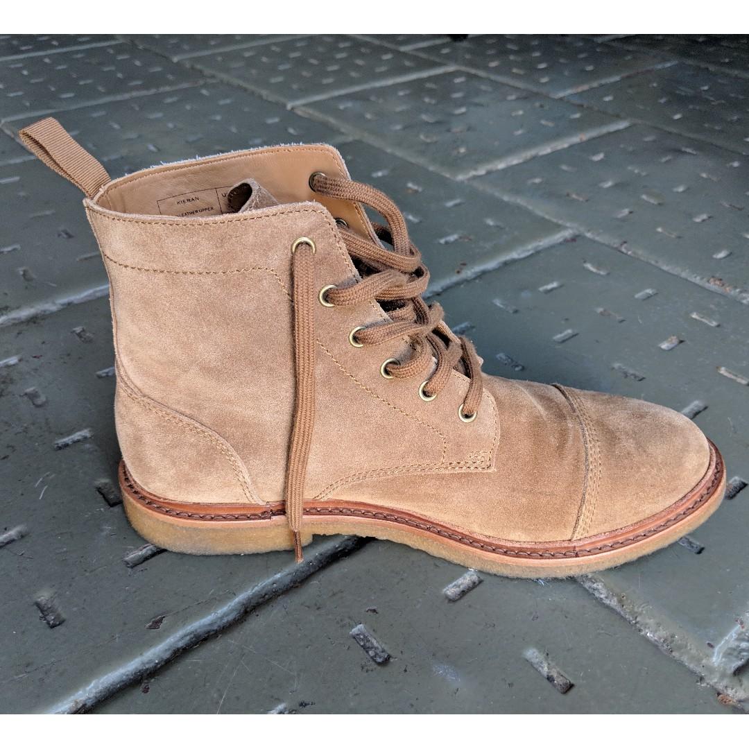 polo ralph lauren kieren suede boots in tan