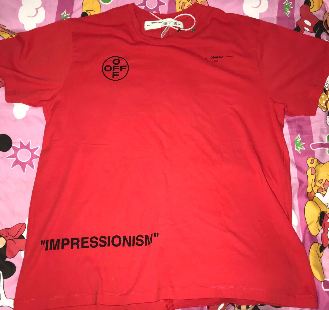 Off white hot sale impressionism red