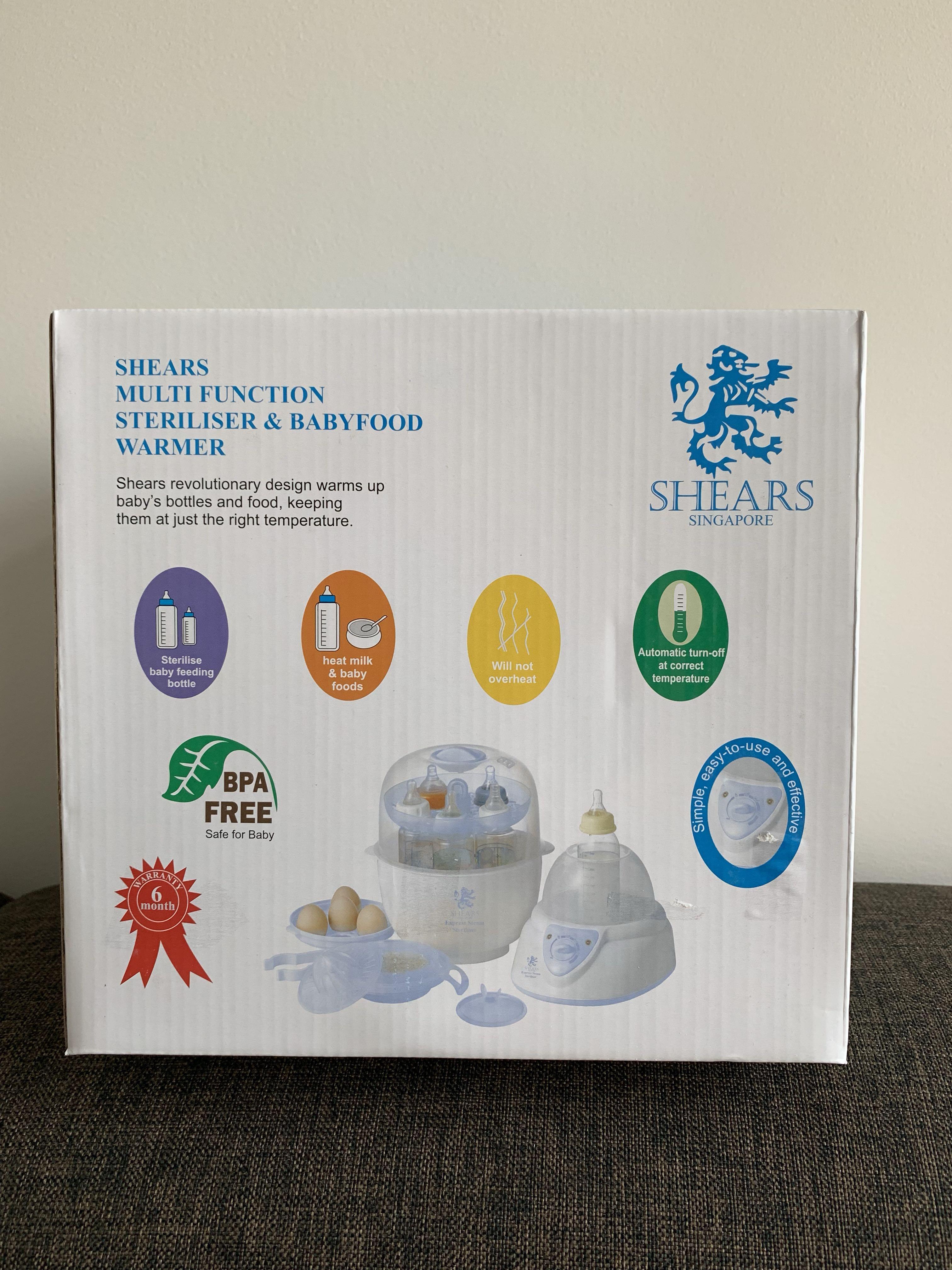 Shears Multi Function Steriliser Babyfood Warmer Babies Kids Nursing Feeding Weaning Toddler Feeding On Carousell