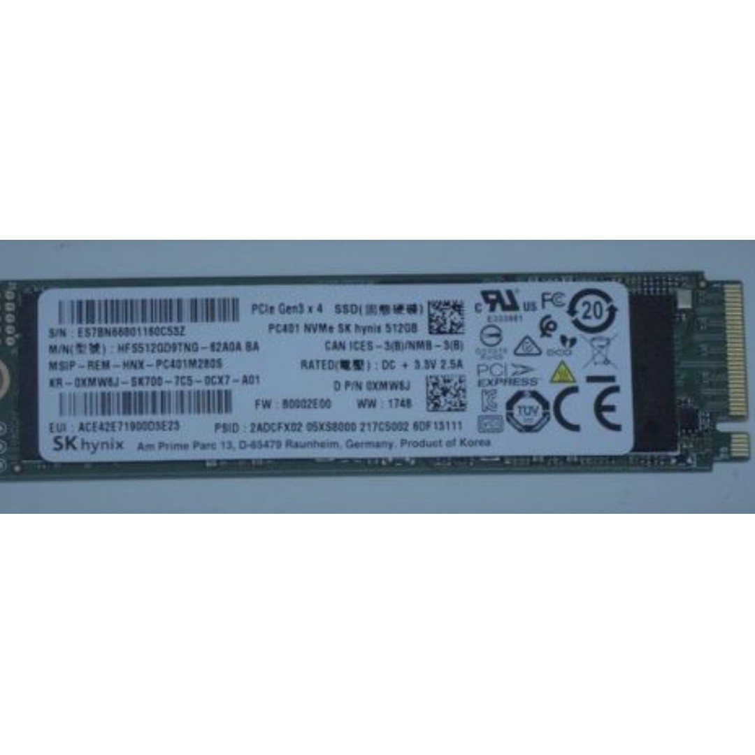 SK Hynix 512GB PC401 M2 PCIE NVMe SSD M.2 HFS512GD9TNG 512GB Computers Tech Parts Accessories Networking on Carousell