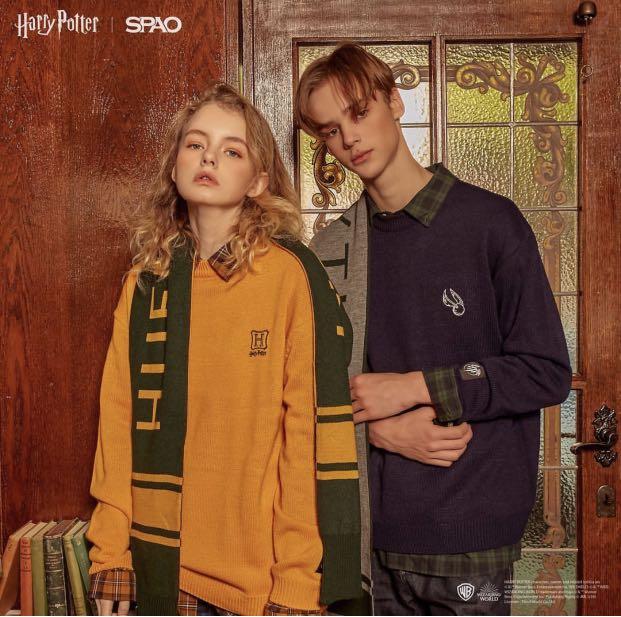 Spao X Harry Potter Sweater In Mustard Women S Fashion Clothes