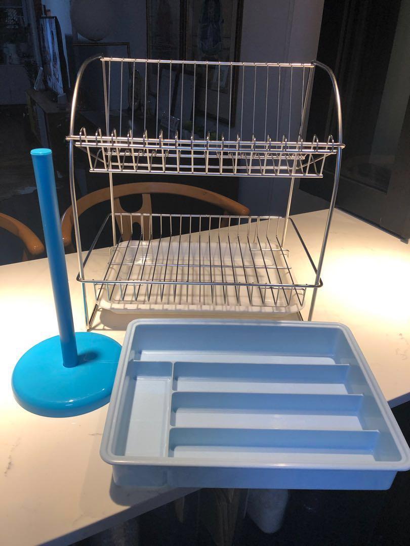 Stainless Steel Dish Rack Ikea Paper Towel Holder And Cutlery