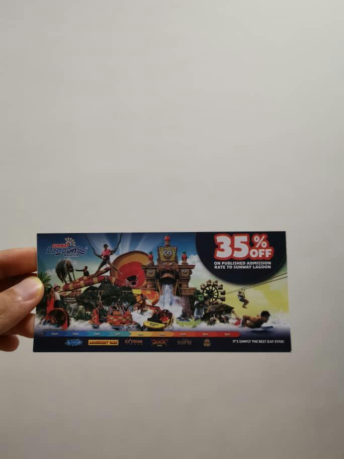 Sunway lagoon discount ticket, Tickets & Vouchers, Local Attractions