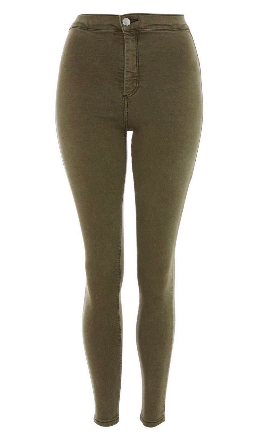 Topshop Joni jeans in khaki