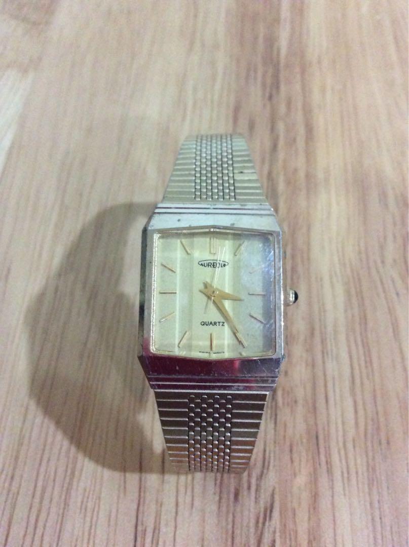 Vintage Aureole Ladies Watch (Category: Women's Watches) located in Makati City. Submitted by donjuan_thegreat (Listing ID 213016832, Image 3). Description: Item in very good working condition Original parts and mechanism Swiss made Quartz Stainless Steel Case size: 0.80 x 1 in Meet ups in Salcedo Village Makati City or can ship at buyer’s expense.