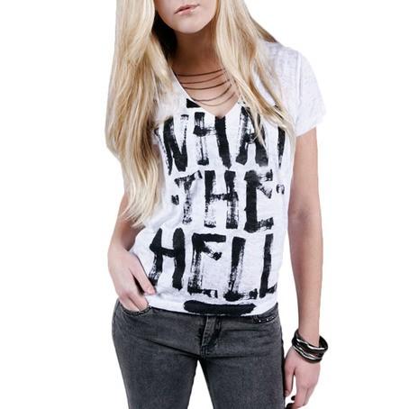 What The Hell Shirt Avril Lavigne Abbey Dawn Women S Fashion