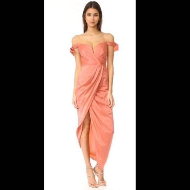 Zimmermann Drape Dress In Guava Pink Sz 0 Women S Fashion