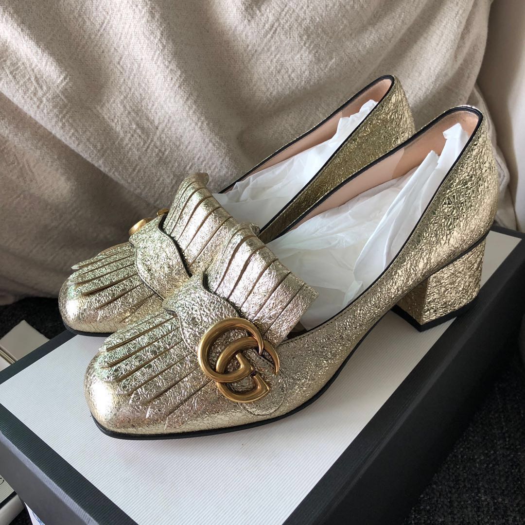 gucci marmont mid heel