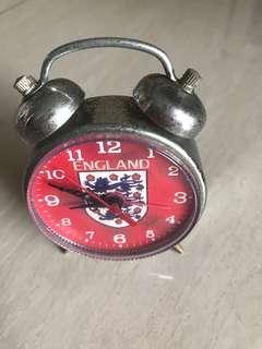 England mini alarm clock