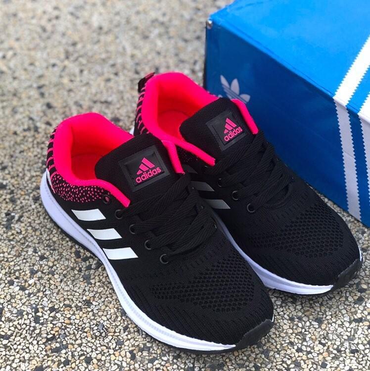 adidas cloudfoam black and pink