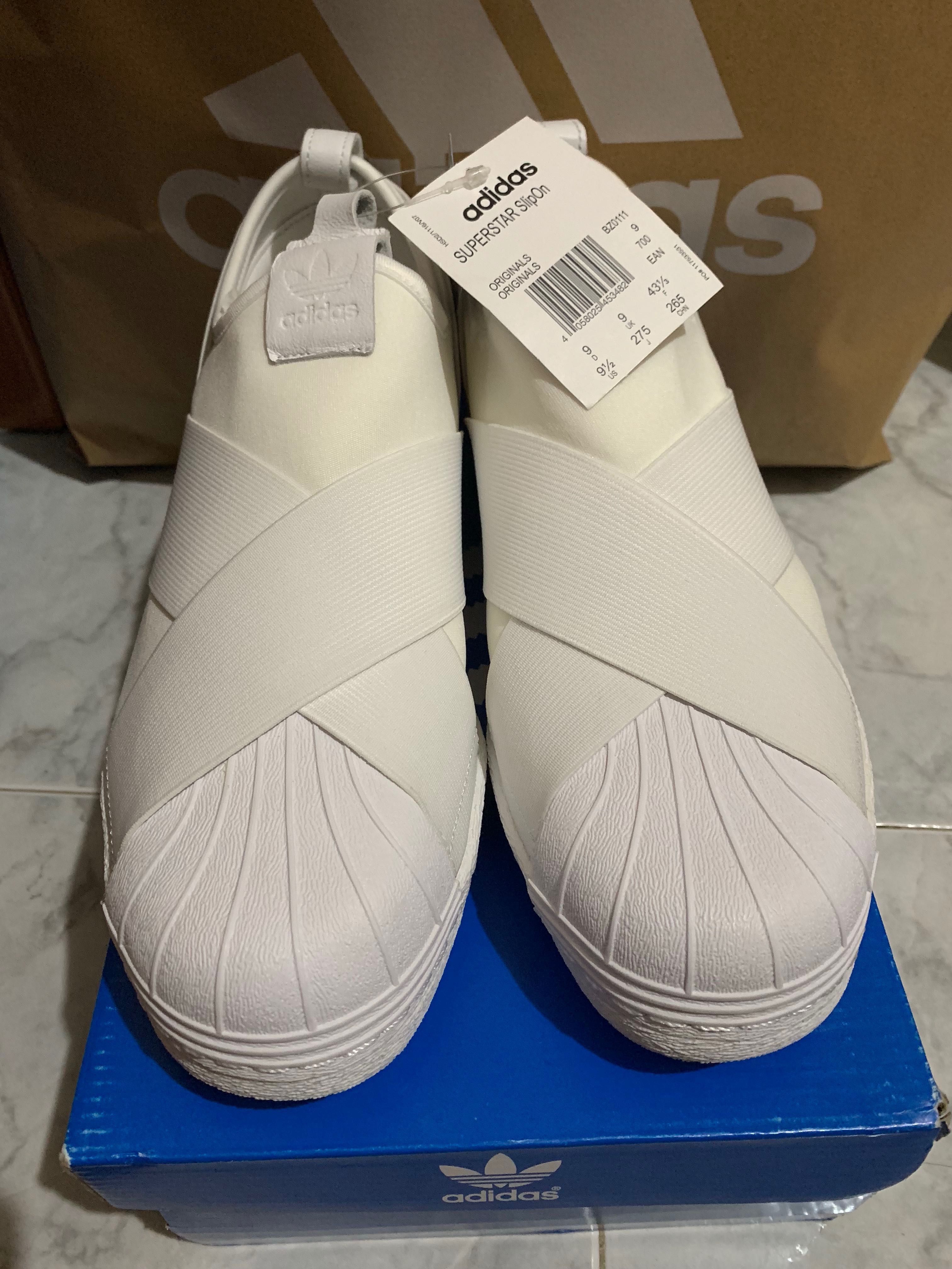 superstar slip on white