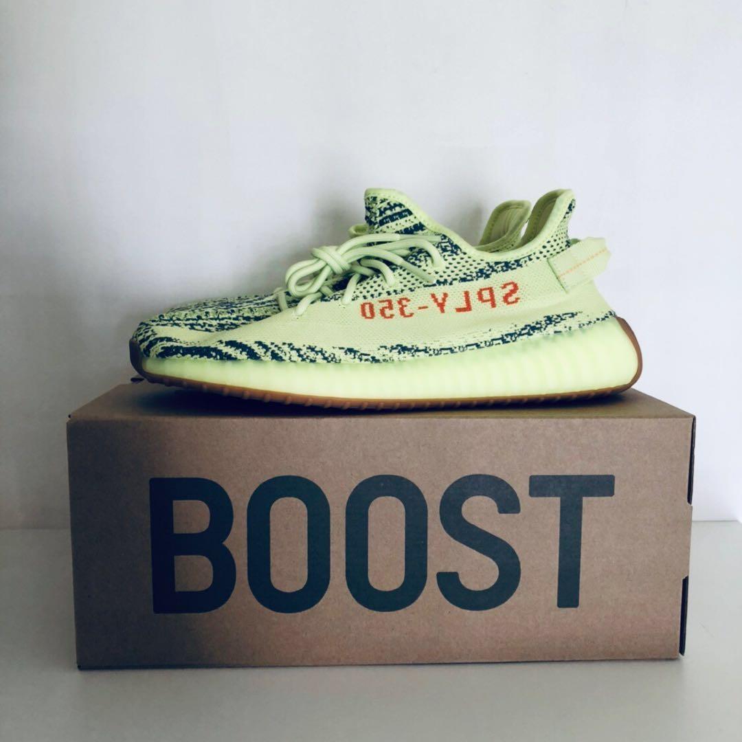 Adidas Yeezy Boost 350 V2 Yebra Frozen Yellow Men s Fashion Footwear Sneakers on Carousell