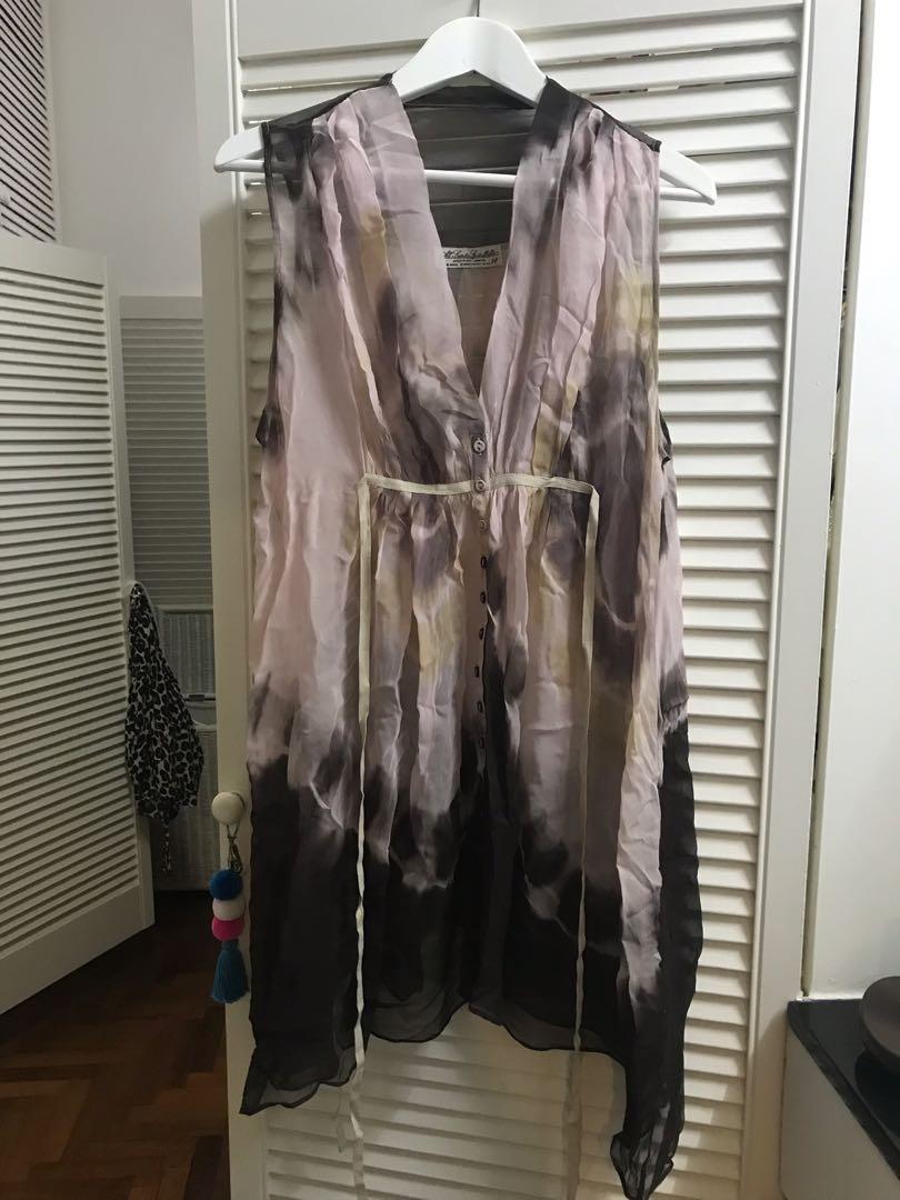 All saints tie dye dress clearance