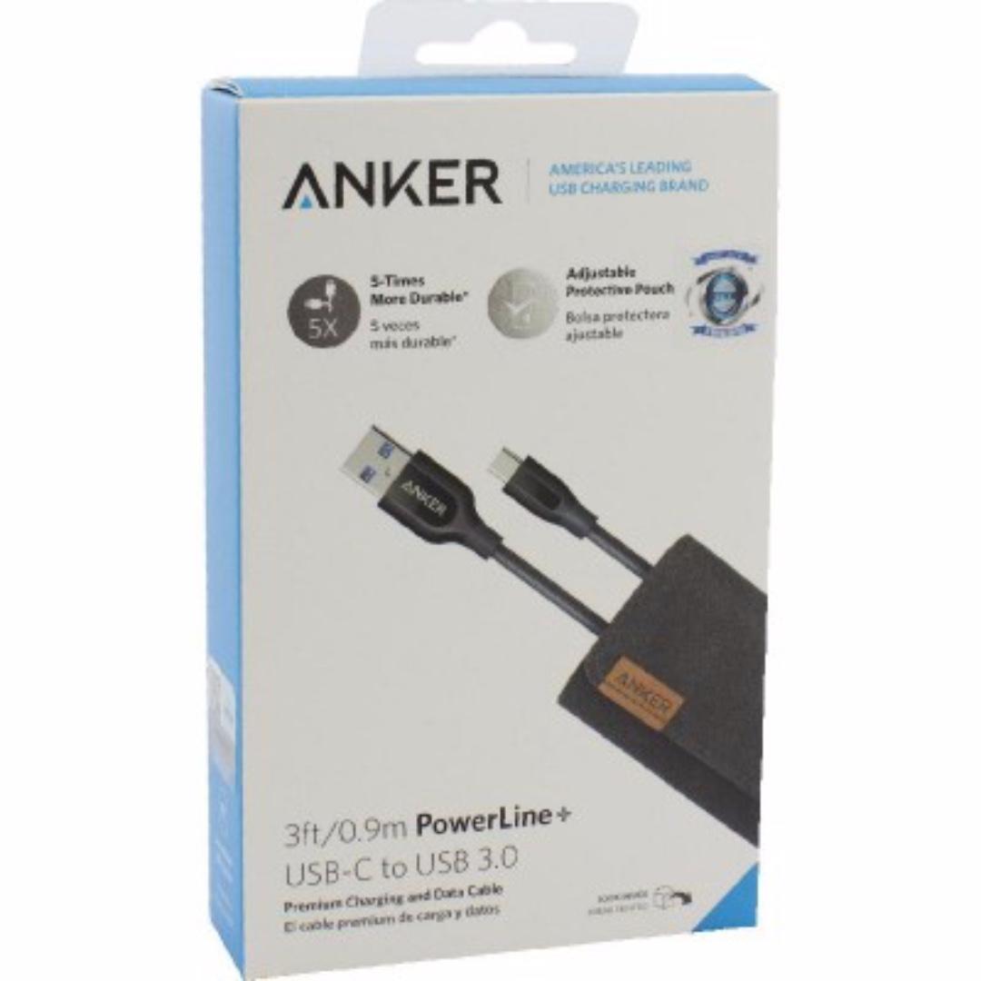 Anker Powerline Usb C To Usb 3 0 Grey 3ft 0 9m Electronics Computer Parts Accessories On Carousell