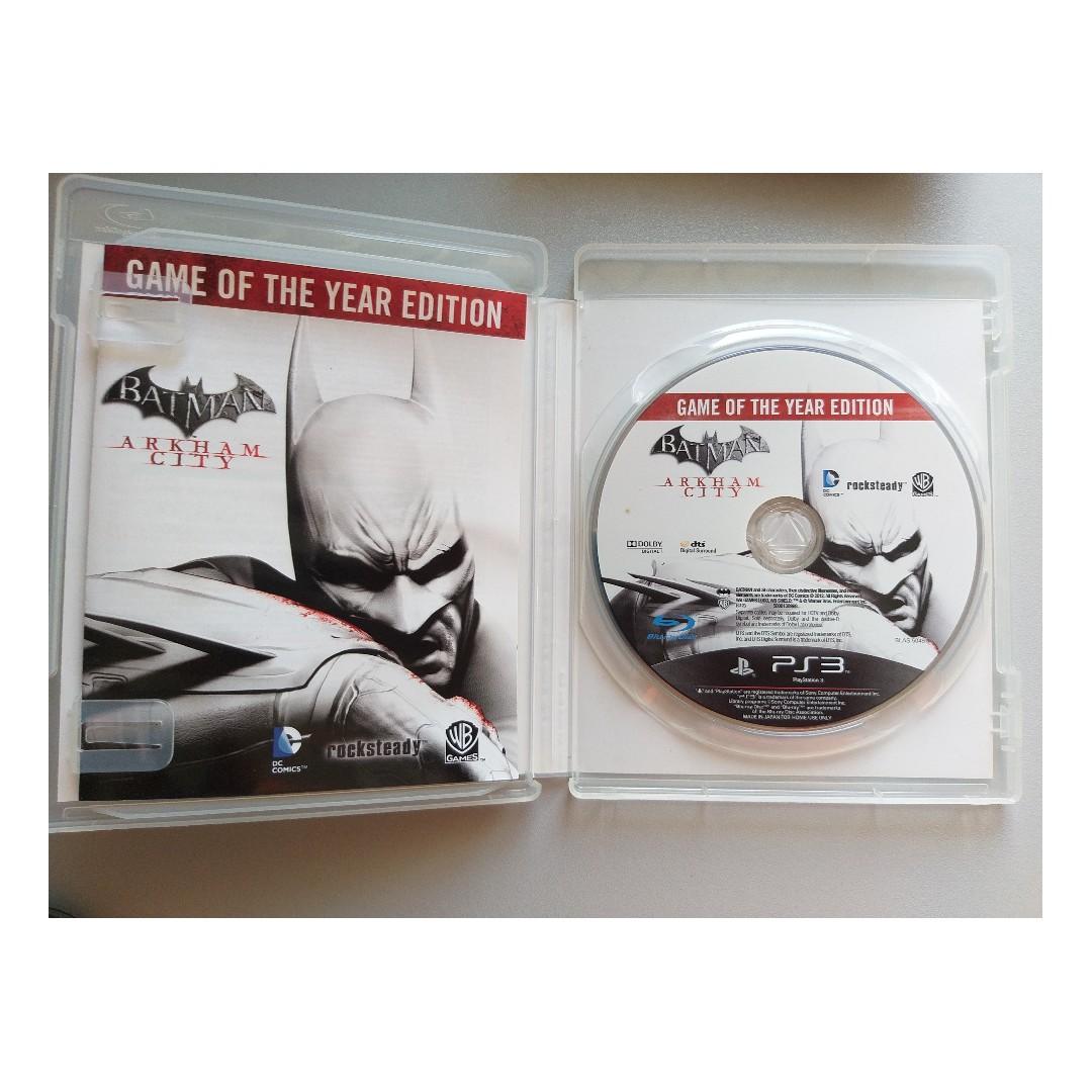 Batman arkham city deals goty ps3
